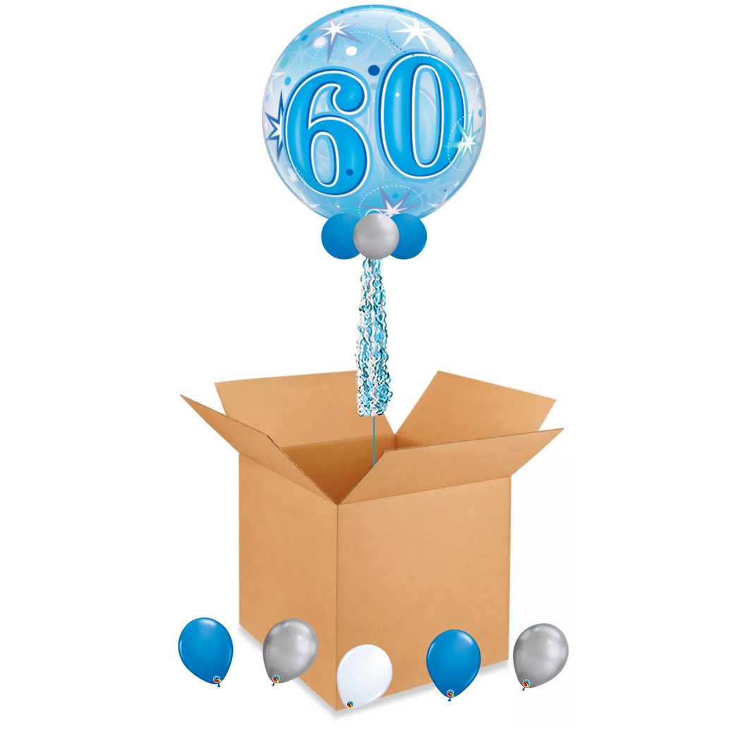 60th Sparkle Balloon in a Box