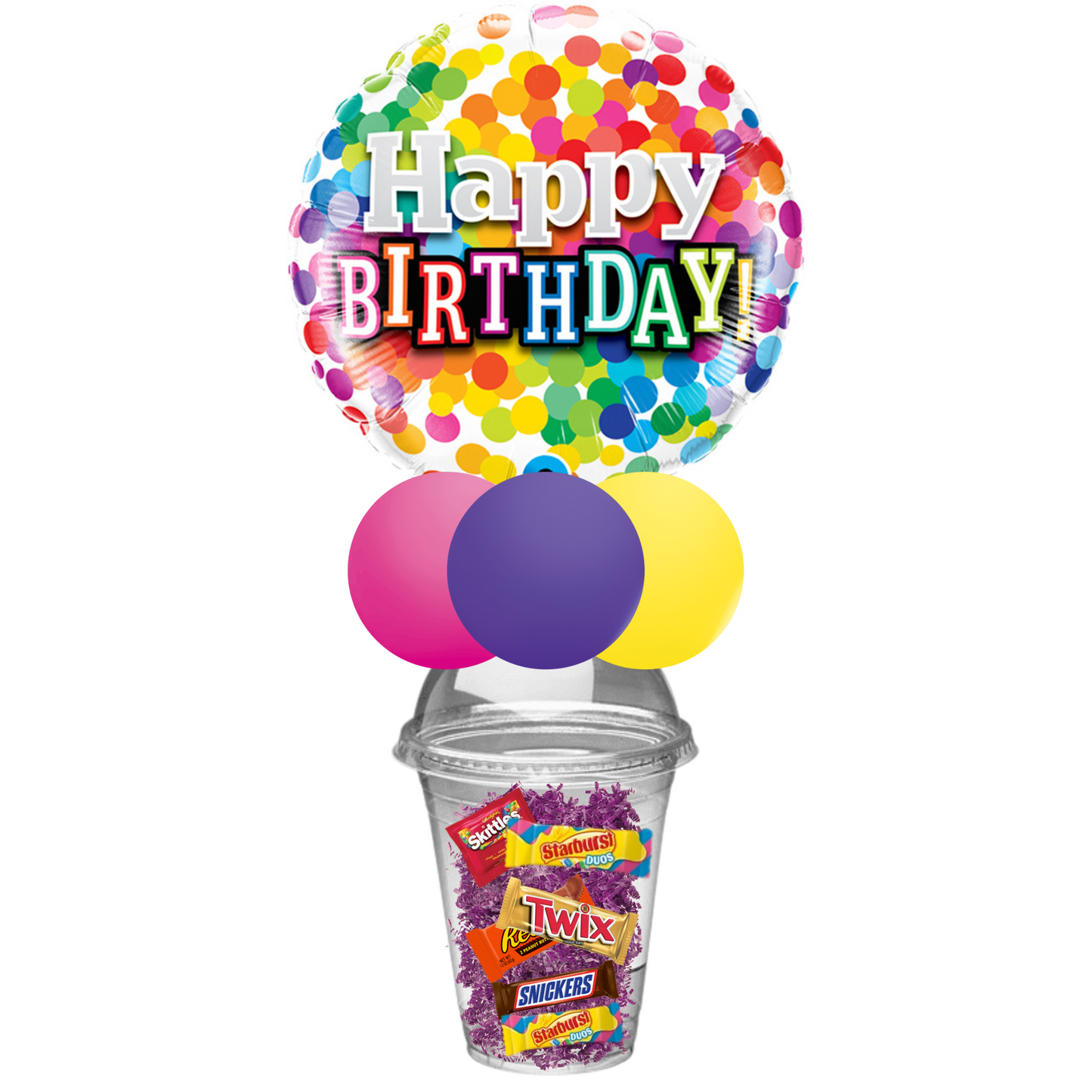 Happy Birthday Dots Candy Cup